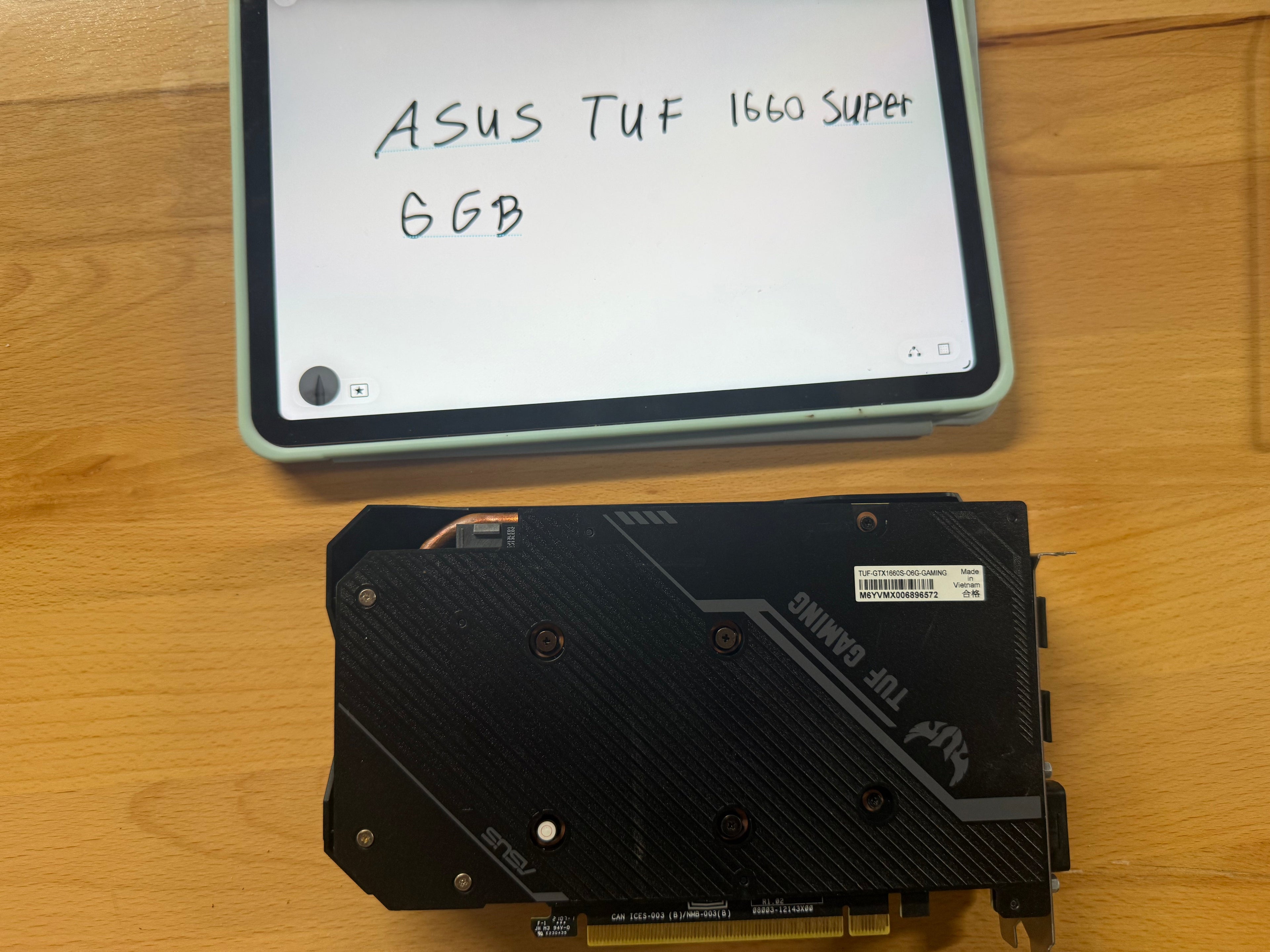 Asus 1660 Super 6GB