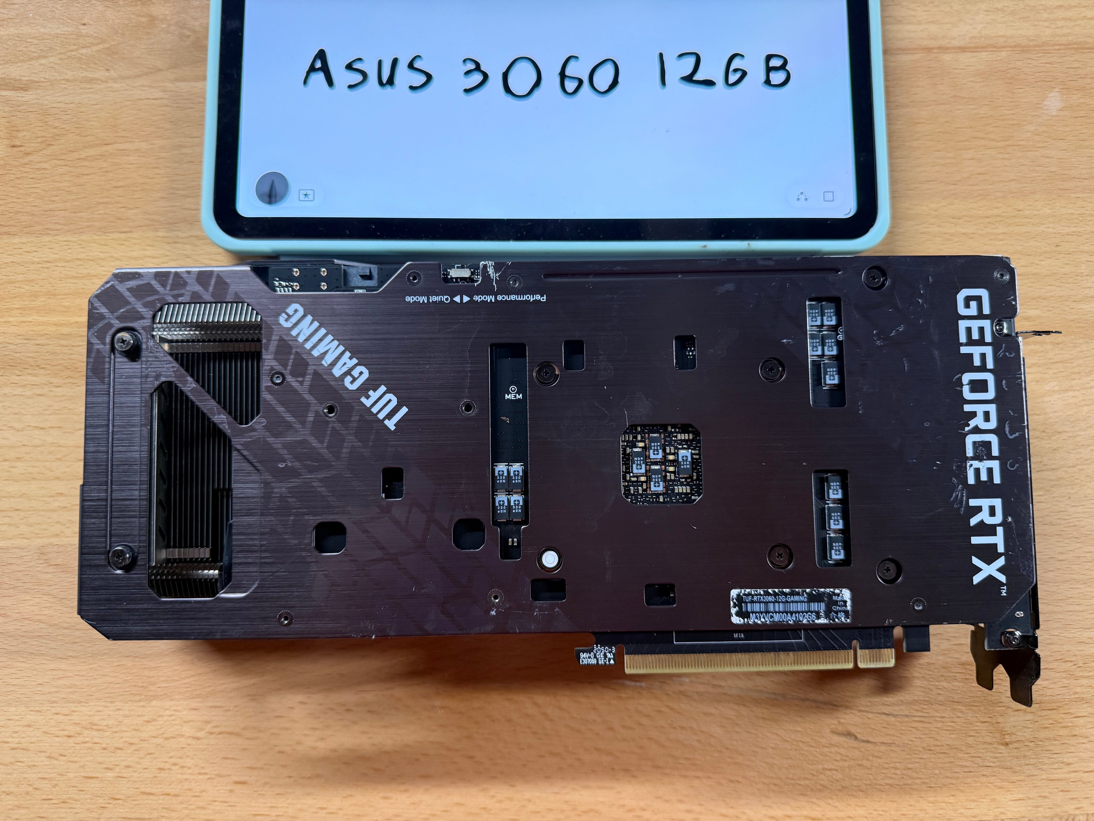 ASUS tuf 3060 12GB