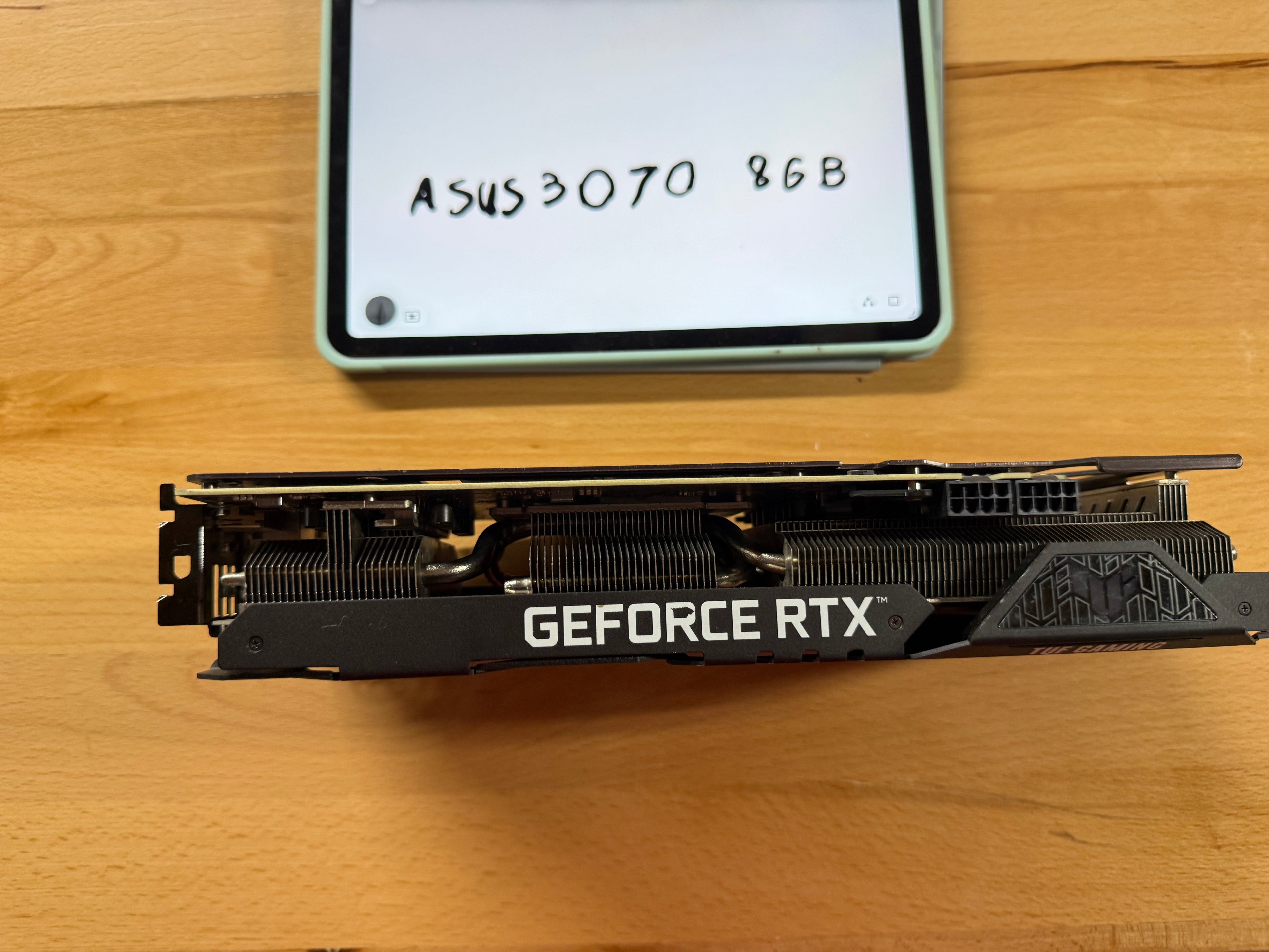 ASUS is Tuf 3070 8GB