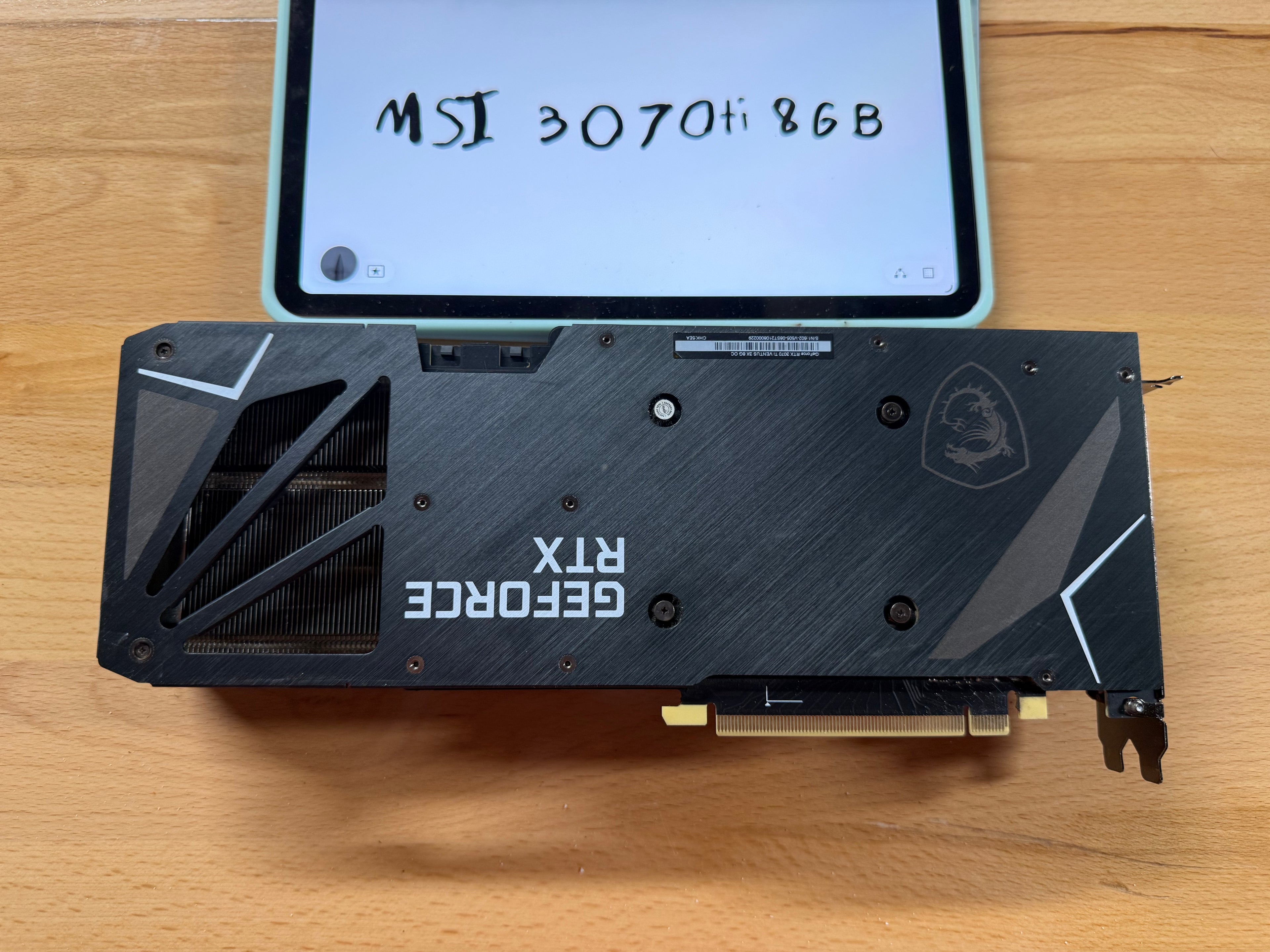 MSI 3070ti 8GB Gaming Trio